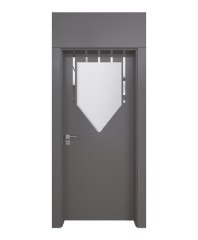 BY-6004V Porte intérieure Laquée Vitrée
